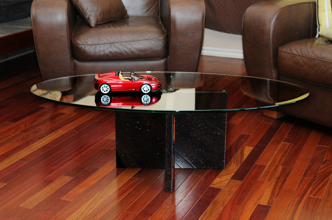 GLASS TABLETOP | Oval | 24"L 48"W 1/2"Thick